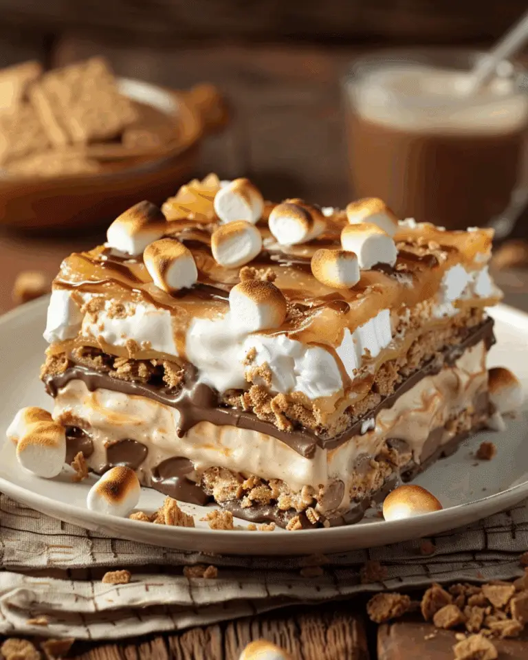 S’mores Lasagna – Graham, Chocolate & Marshmallow Madness!