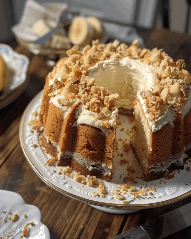 Mile High Banana Pudding Pound Cake