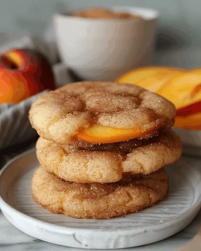 Peach Snickerdoodle Cookies