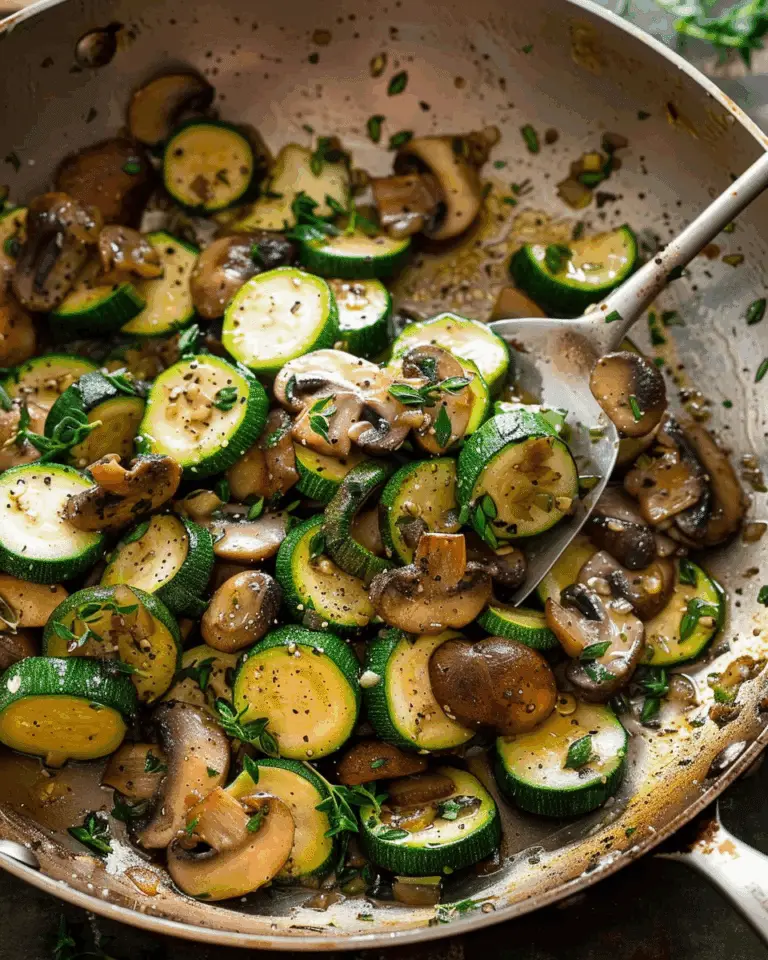 Skillet Zucchini and Mushrooms