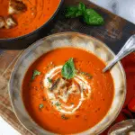 Roasted Red Pepper and Tomato Soup