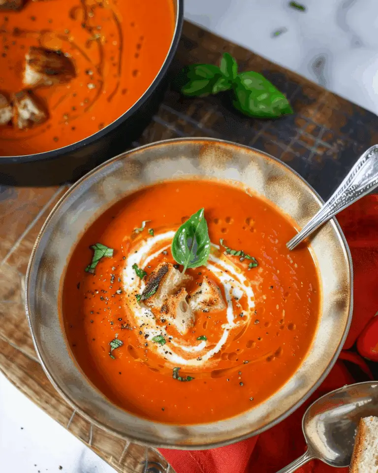 Roasted Red Pepper and Tomato Soup