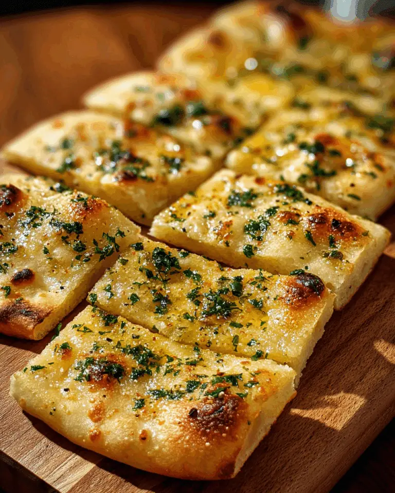 Air Fryer Garlic Flatbread – Quick & Delicious