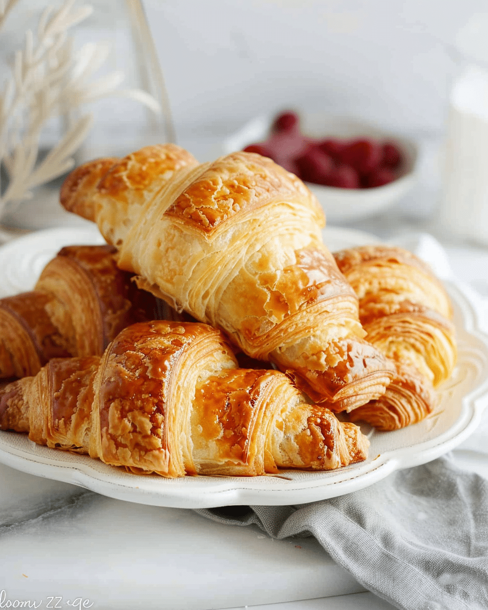 Homemade Flaky Croissants Recipe