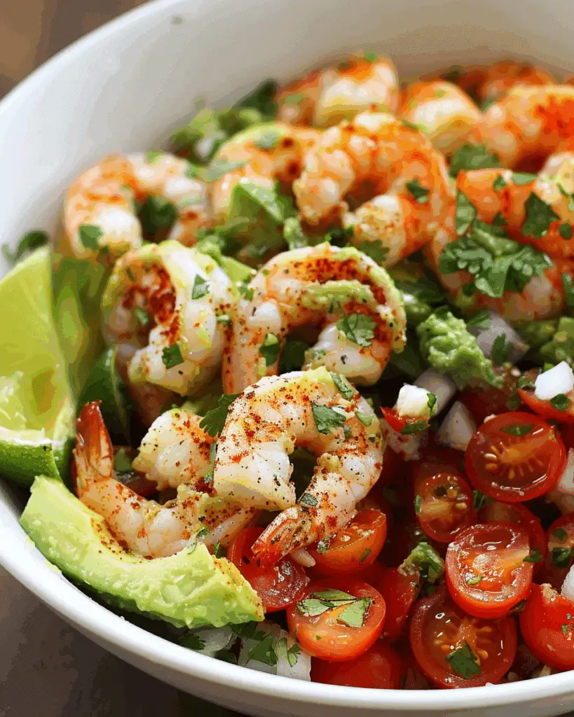 Zesty Lime Shrimp and Avocado Salad