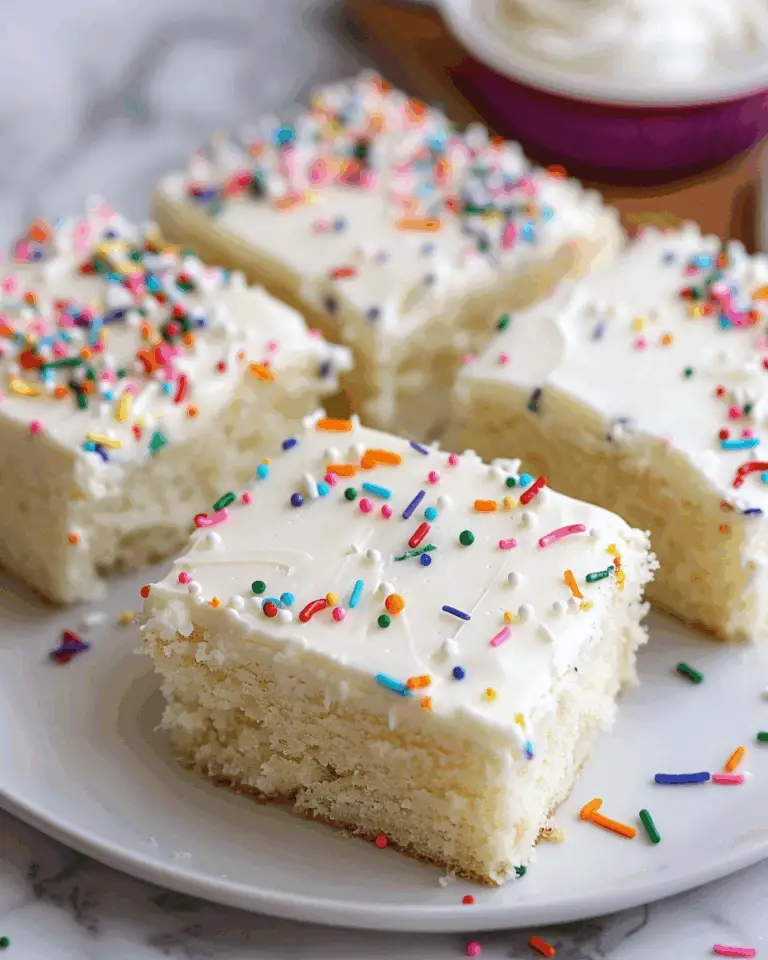 White Texas Sheet Cake