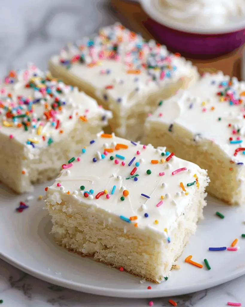 White Texas Sheet Cake