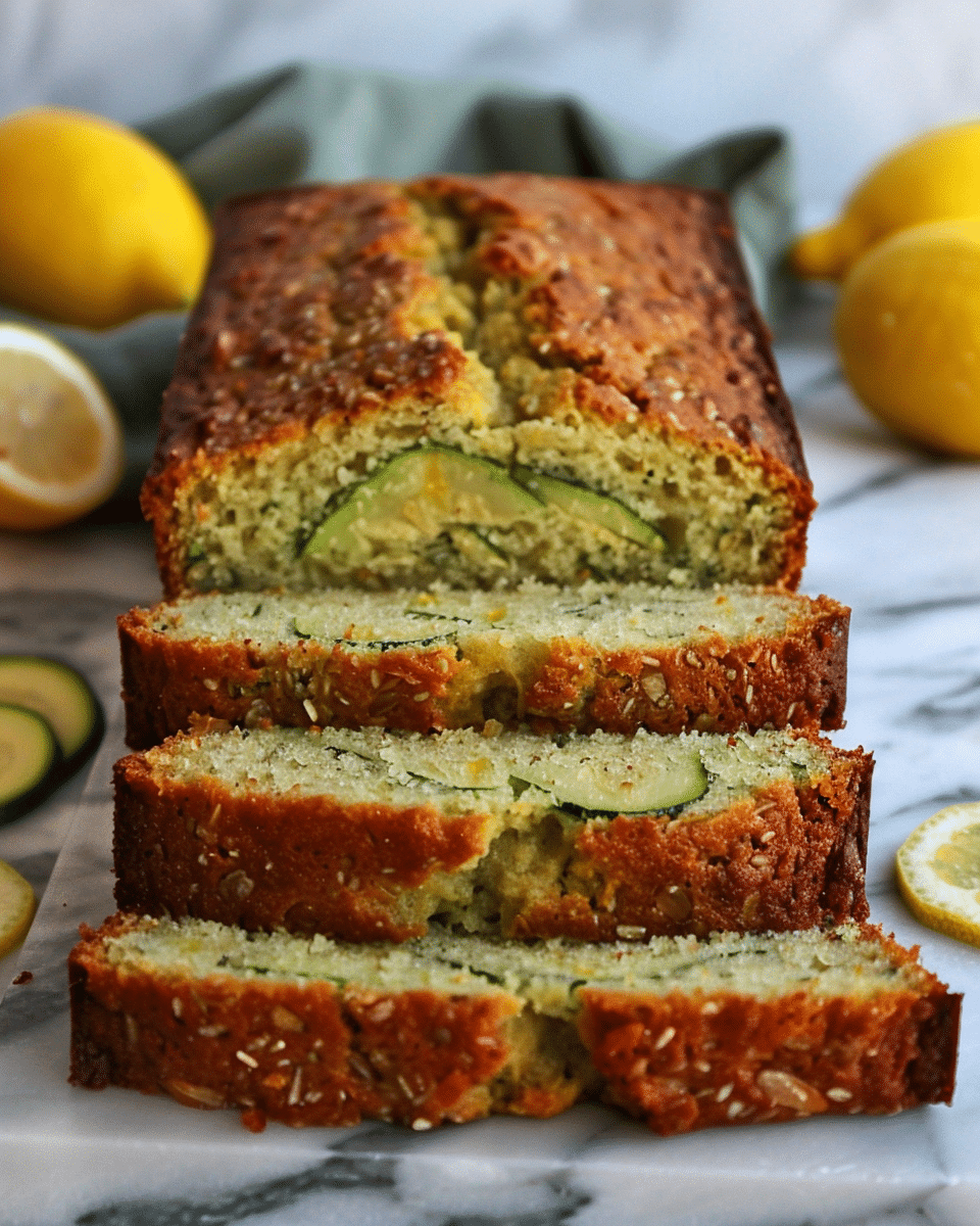 Almond Flour Lemon Zucchini Bread | Cooked By Lina
