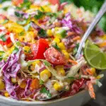 Layered Mexican Coleslaw Tomato Corn Salad