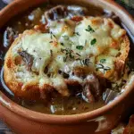 French Onion Short Rib Soup with Gruyère Toast