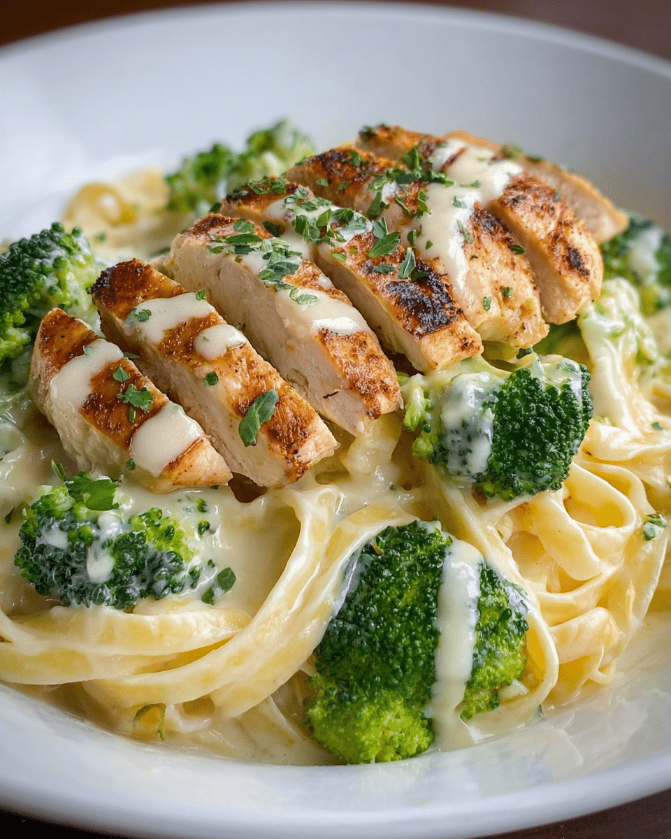 Ultimate Creamy Chicken Alfredo with Broccoli