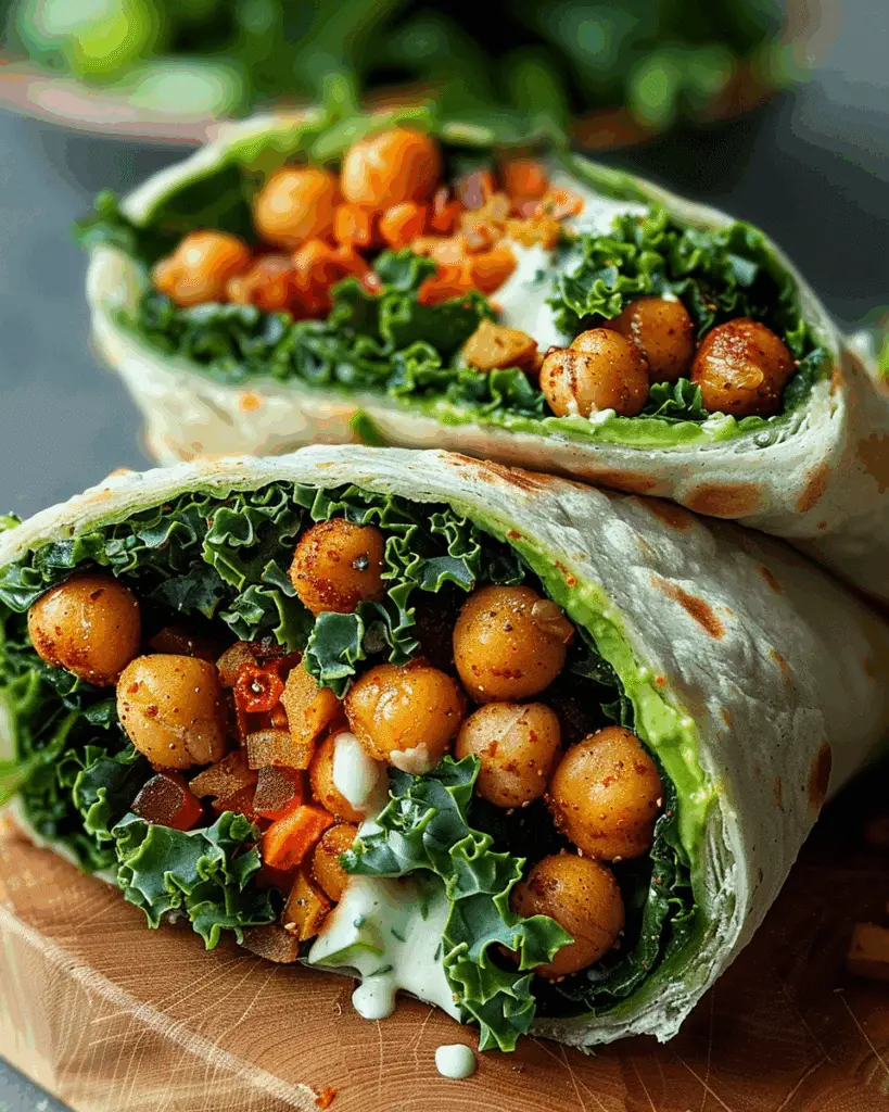 How To Make Roasted Chickpea & Kale Wraps Recipe You’ll Crave