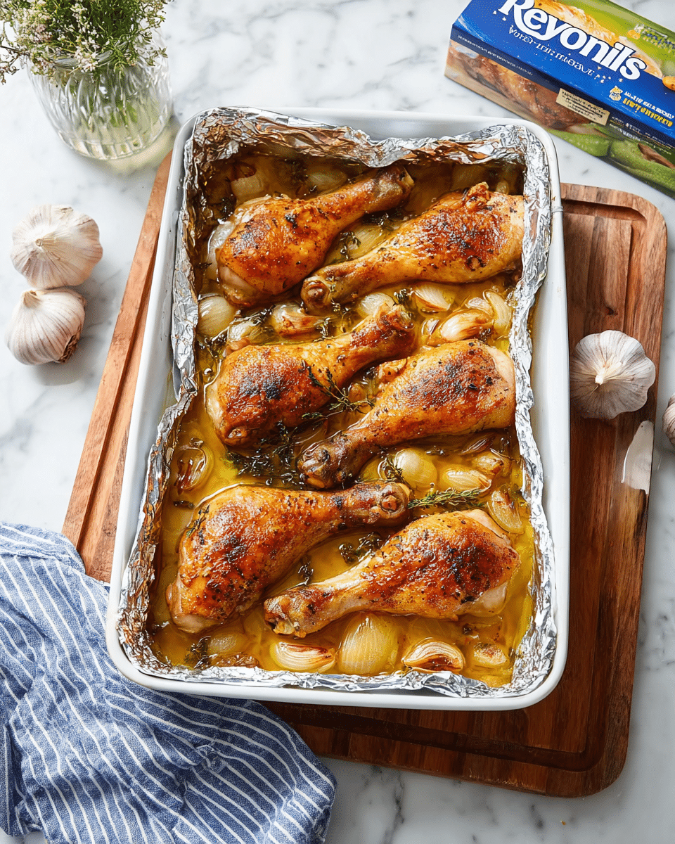Easy, Oven-Roasted French Garlic Chicken