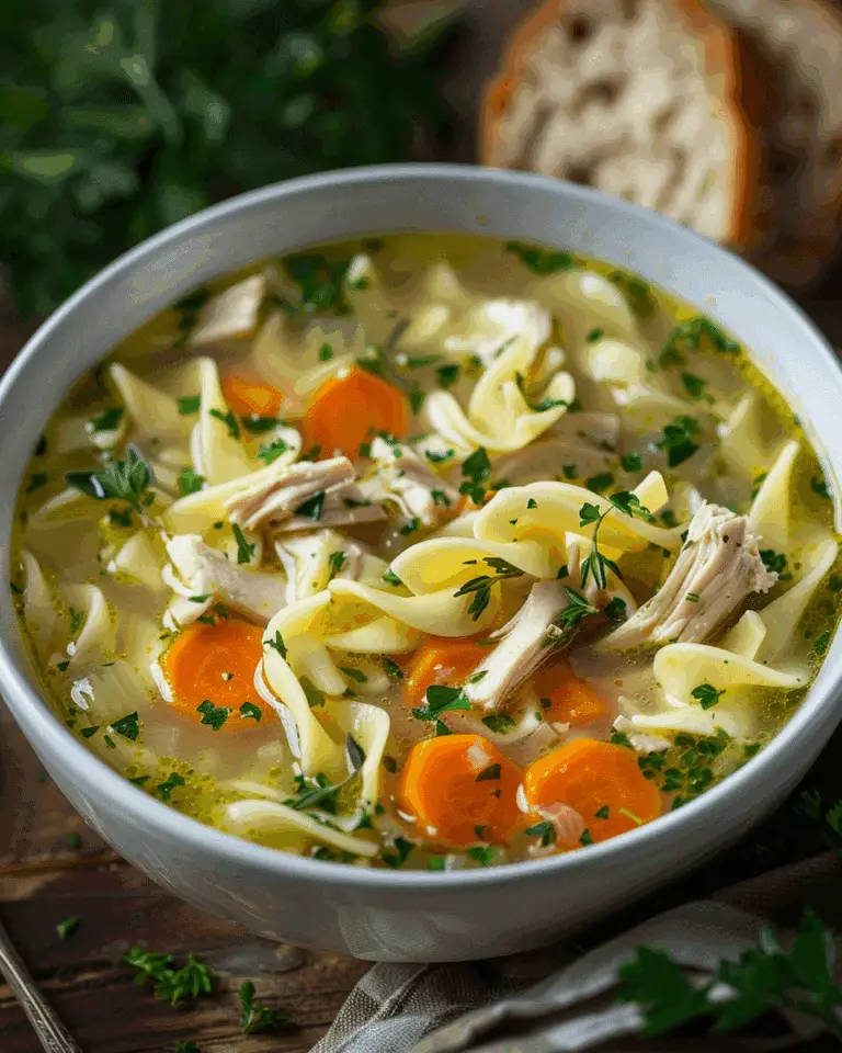 Fresh Herb Chicken Noodle Soup