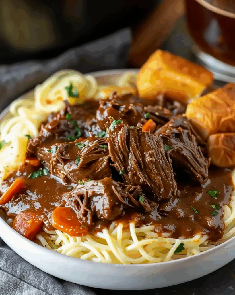 Slow Cooker Beef Manhattan