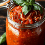 Homemade Tomato and Basil Spaghetti Sauce
