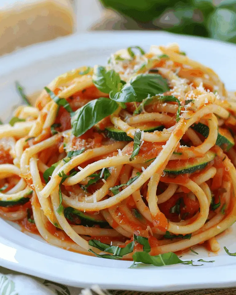 Healthy Tomato Zucchini Pasta Recipe