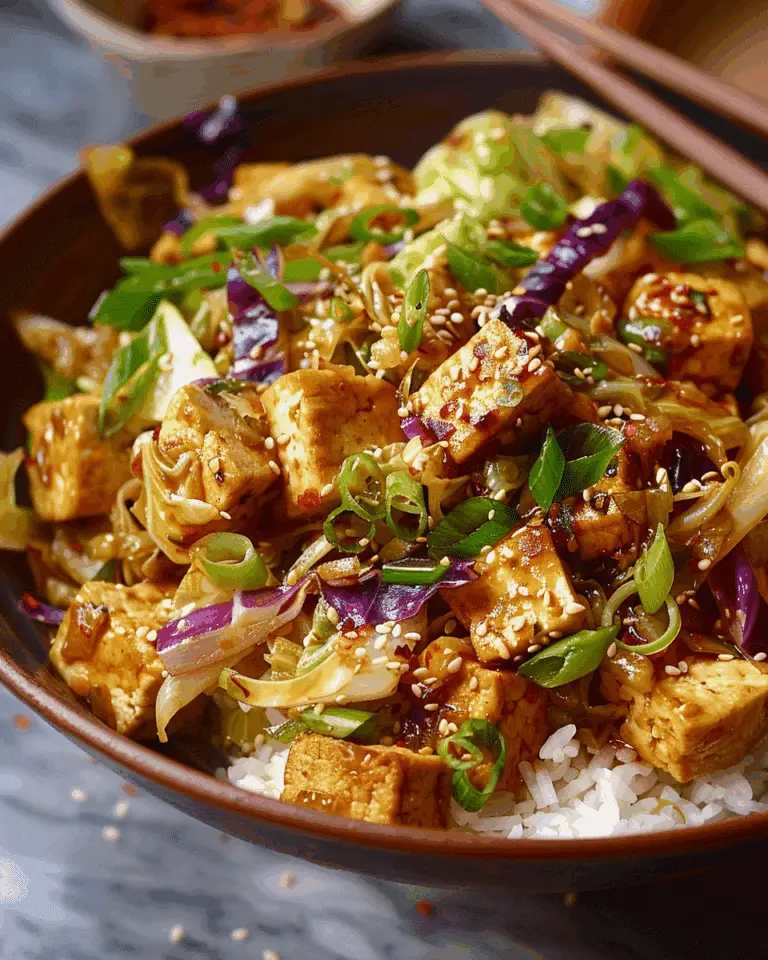 Best Tofu Cabbage Stir Fry – Quick, Healthy & Packed with Flavor