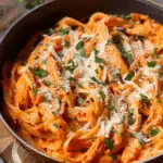 High Protein Red Pepper Pasta