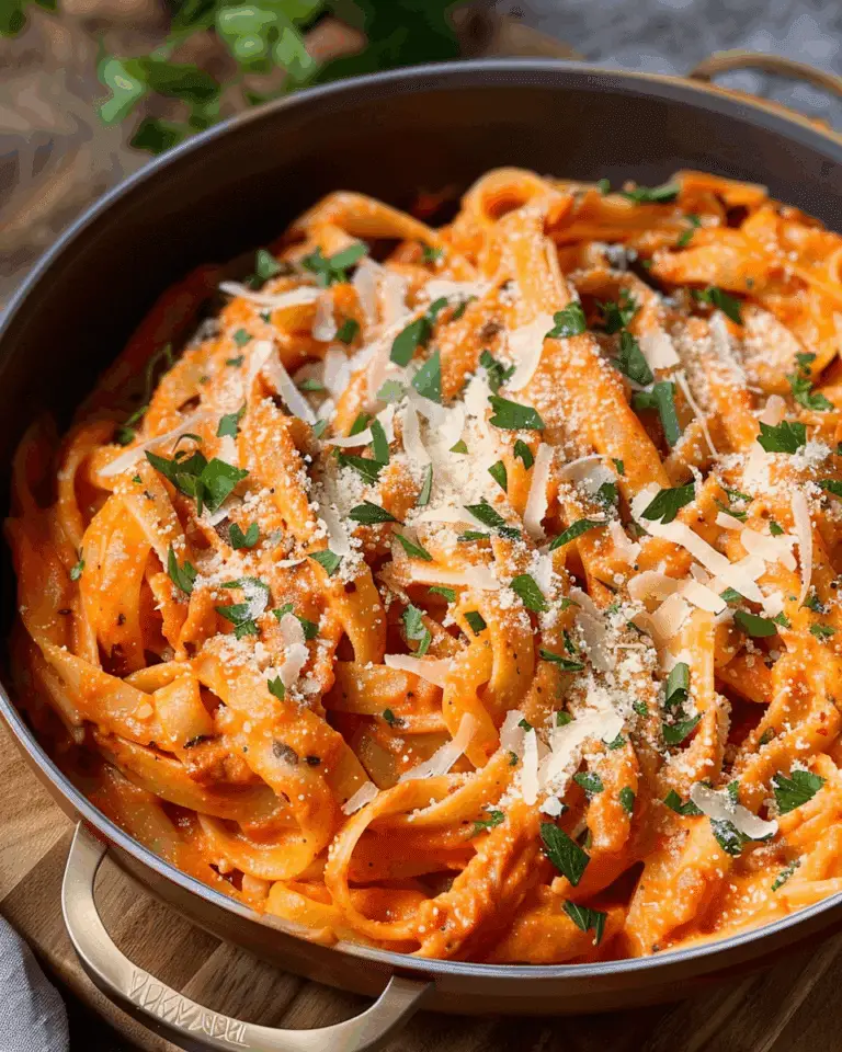 High Protein Red Pepper Pasta
