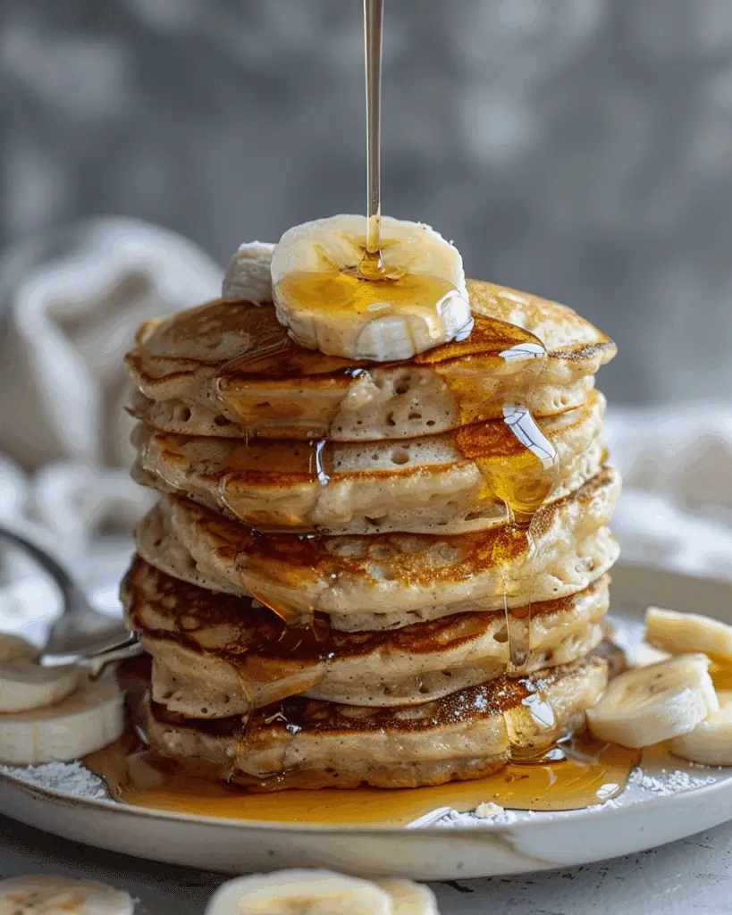 3‑Ingredient Banana Oatmeal Pancakes