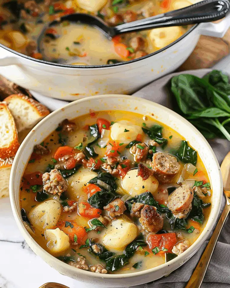 Sausage and Gnocchi Soup