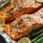 Baked Salmon in Foil with Asparagus (Quick & Healthy)