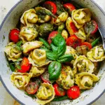 Pesto Chicken Tortellini and Veggies
