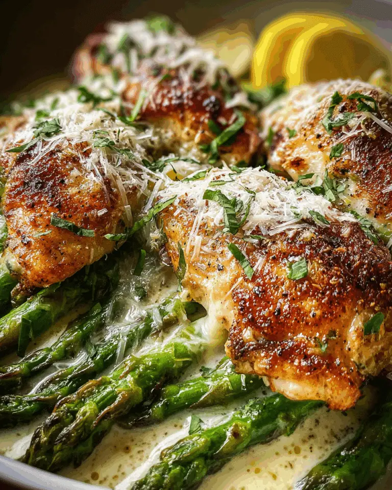 Caesar Chicken with Asparagus