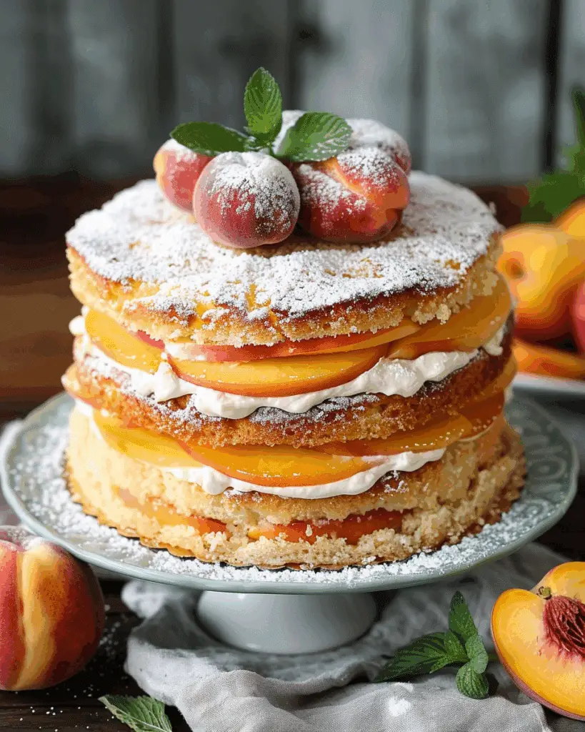 Irresistible Summer Peach Cake