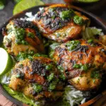 Peruvian Chicken with Creamy Green Sauce