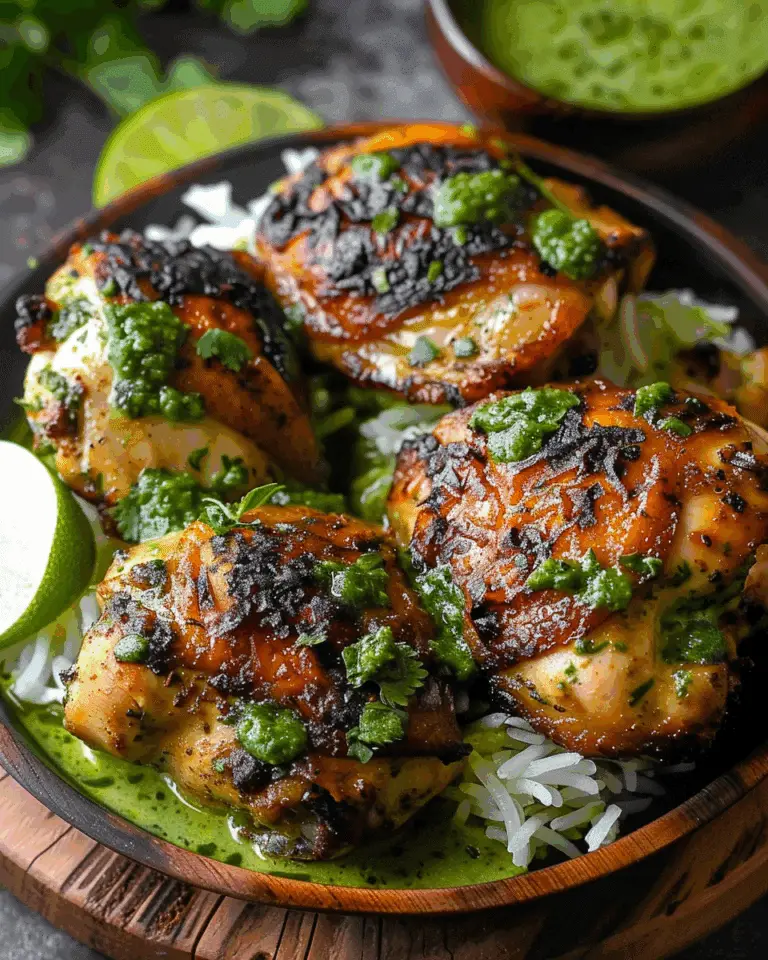Peruvian Chicken with Creamy Green Sauce