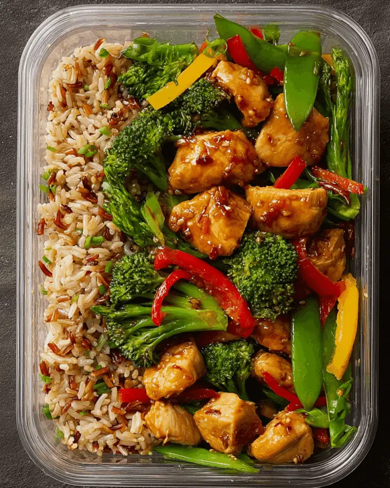 Insanely Tasty Chicken Stir-Fry Meal Prep with Rainbow Veggies