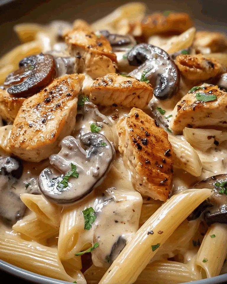 Luxurious Creamy Chicken and Mushroom Pasta Recipe