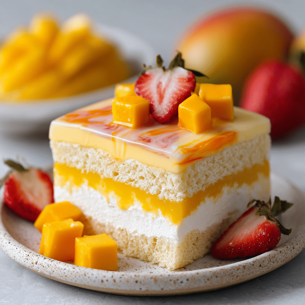 Mango Tres Leches Recipe - Recipe Image
