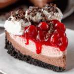 No Bake Black Forest Cheesecake Recipe