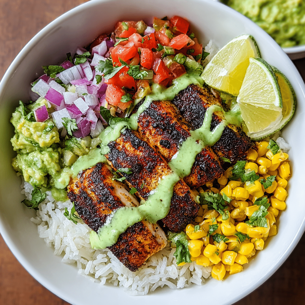 Blackened Fish Taco Bowls Recipe - Recipe Image
