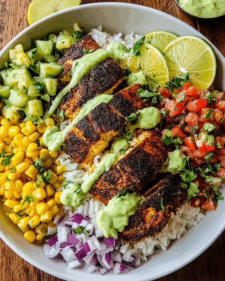 Blackened Fish Taco Bowls Recipe