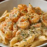 shrimp & crab pasta with creamy cajun sauce Recipe
