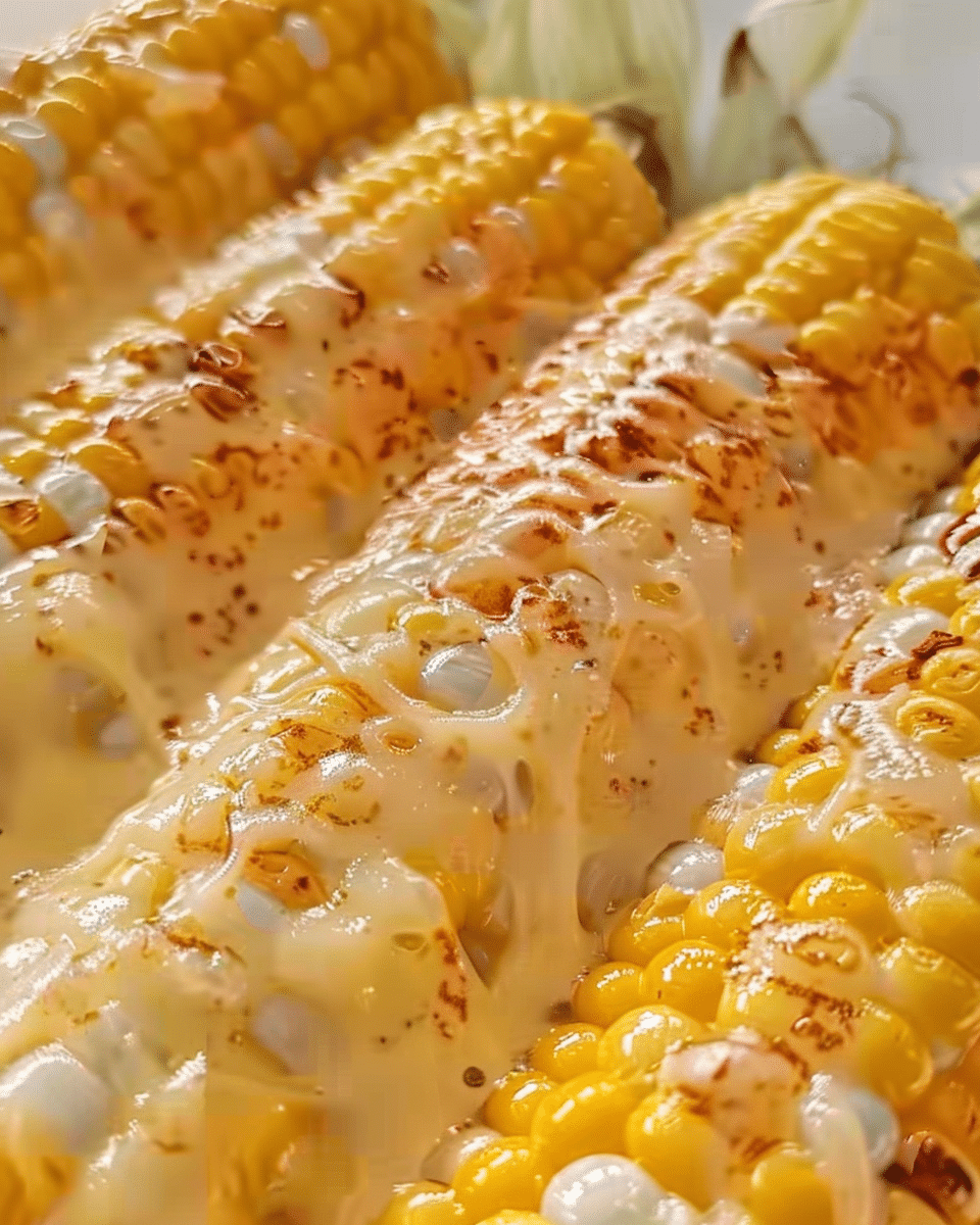 Cheesy Garlic Butter Corn on the Cob