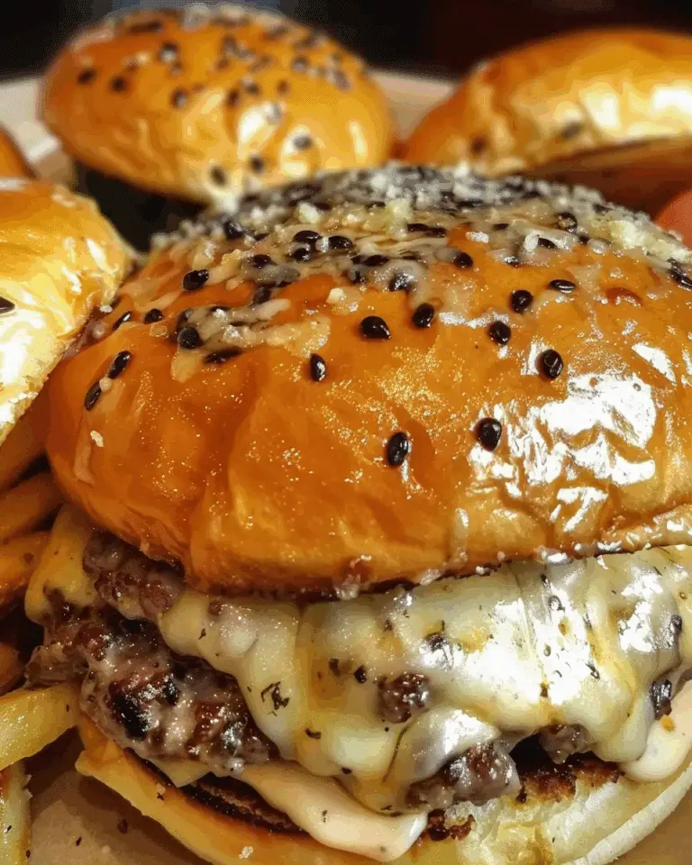 Garlic Parmesan Cheeseburger