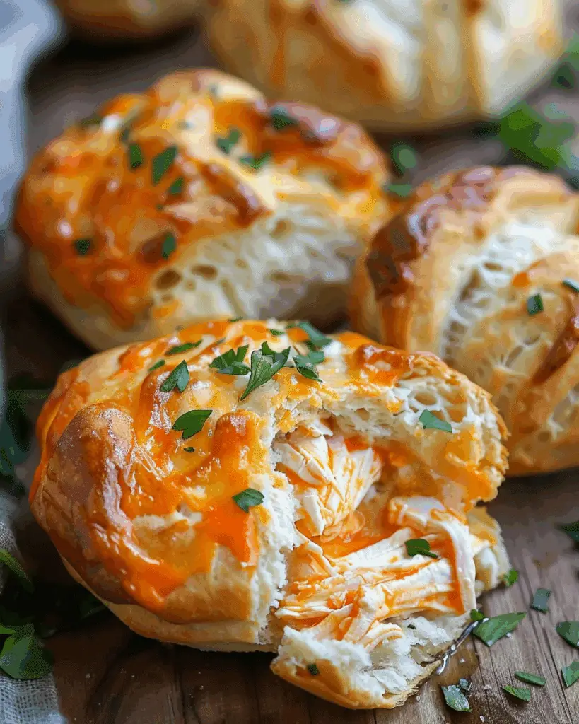 Cheesy Buffalo Chicken Bombs