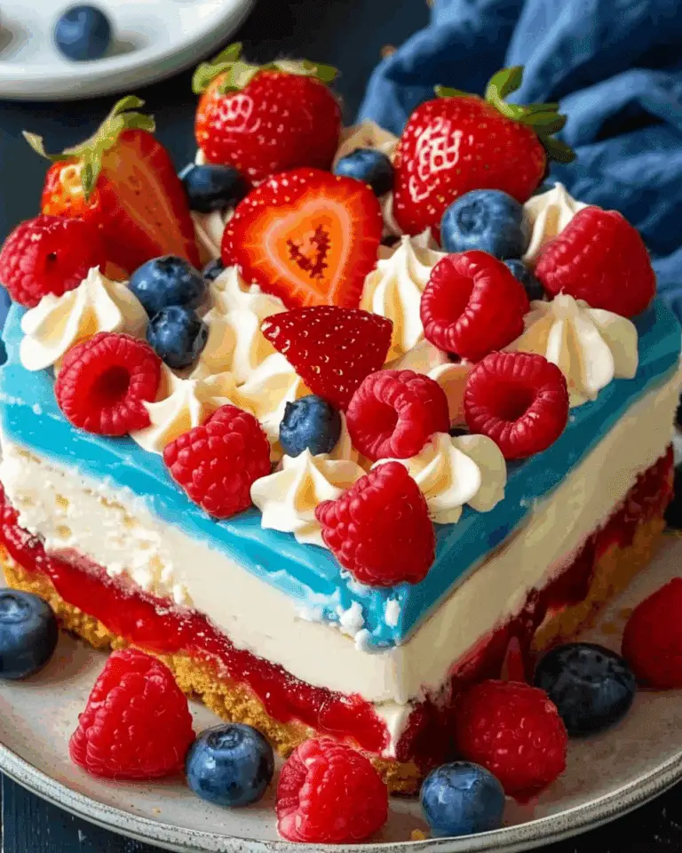 No-Bake Patriotic Cheesecake