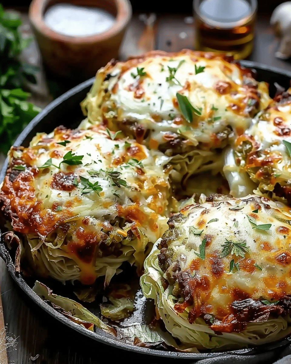 Oven-Baked Cabbage Burgers