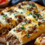 Philly Cheesesteak Stuffed Cheesy Breadsticks