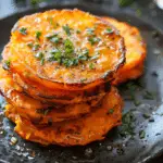 Garlic Butter Sweet Potato Stacks