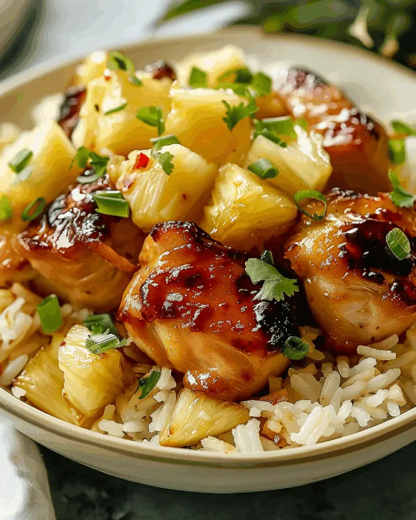 Pineapple Chicken and Rice