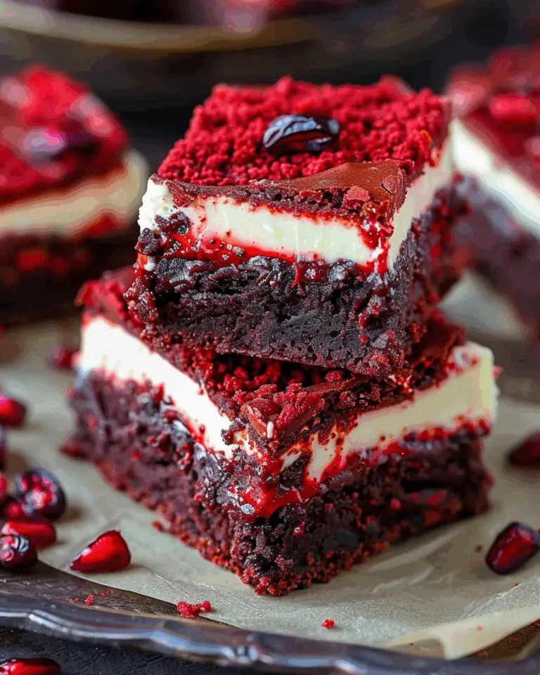 Red Velvet Cream Cheese Brownies