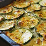 One Pan Baked Zucchini Cheese