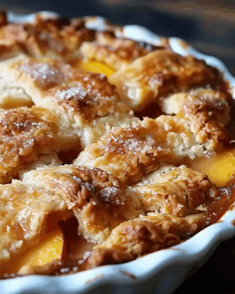 Lazy Man’s Pie Peach Cobbler